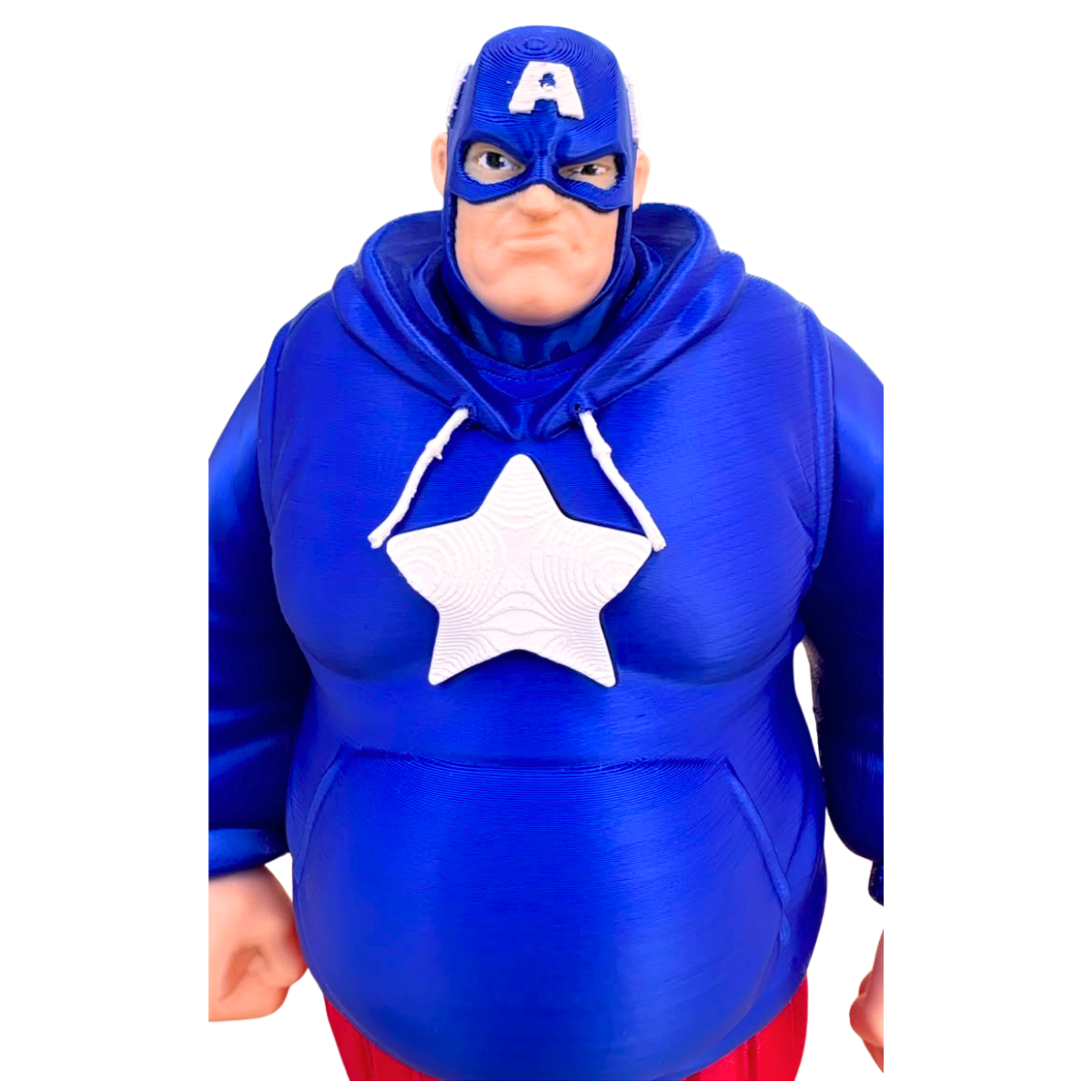 Capitán América Gordo figura 3D