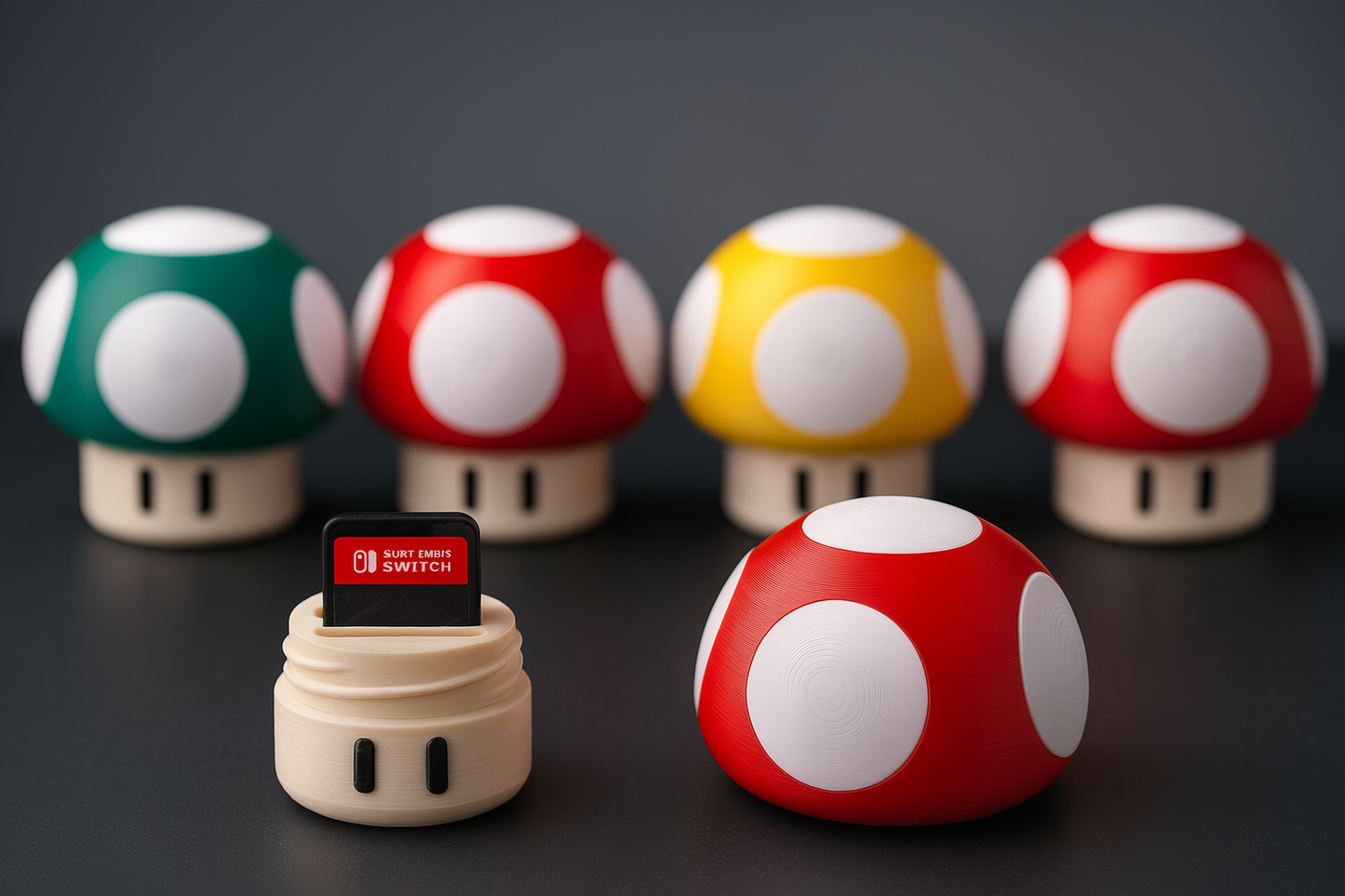 🍄 Estuche para Cartuchos de Nintendo Switch – Hongo Mario Bros