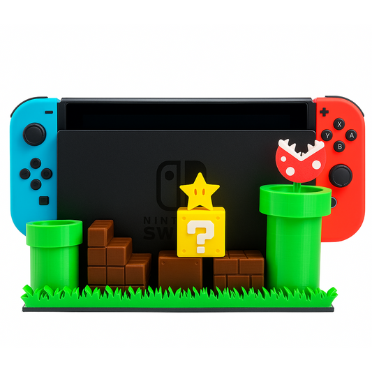 🎮 Soporte Mario Bros para Dock de Nintendo Switch Diseño Piranña