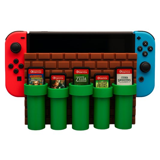 🎮 Soporte para Dock Mario Bros – ¡Organiza hasta 18 juegos!