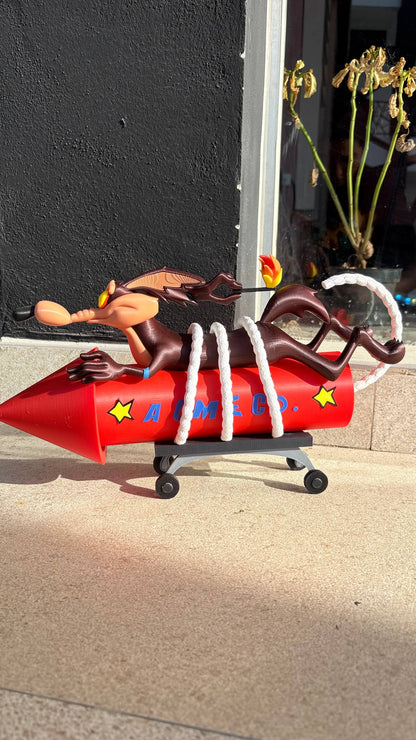 ⛷️Willy el Coyote- Figura de Colección